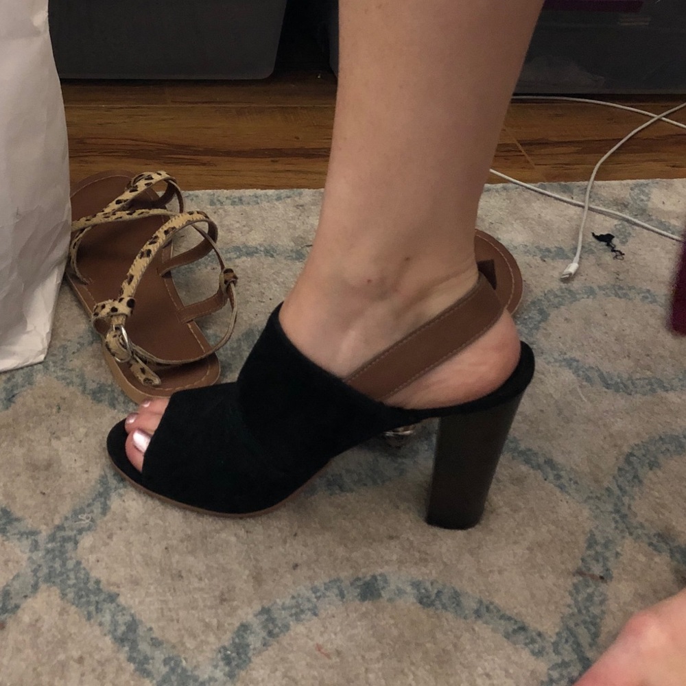Dolce Vita black slingback sandals